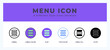 Menu icon vector for web. and mobile app