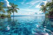 Luxurious Infinity Pool Overlooking a Serene Ocean Horizon
