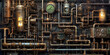 Steampunk theme background
