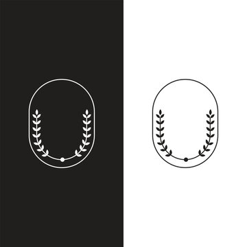Ornate borders Mid-century Retro Badge Designs