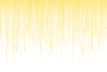 Wall Mural - Falling Gold Confetti Sparkle Background with Glitter Dust and Shining Stars