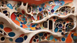 mosaic in the park guell city