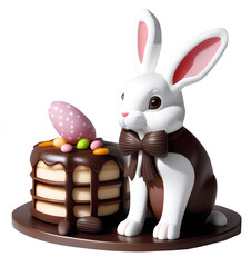 rabbit, easter, chocolate