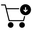 © Nur syifa fauziah - Add to cart icon. Online shop shopping cart icon with plus sign symbol