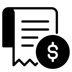 Canvas Print - Invoice, Offer and Contract line icons. Financial Document, Payment Bill and Receipt vector icon