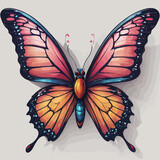 Fototapeta Motyle - Butterfly Cartoon Design Very Cool