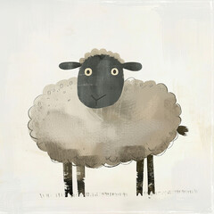 Poster - illustration of sheep