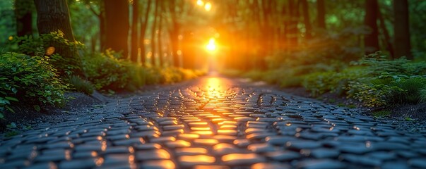 Canvas Print - rain on the road