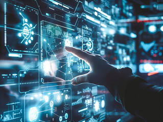Aufkleber - Finance and Investment, data analysis concept. Business analysis calculates financial report and analyzing market data