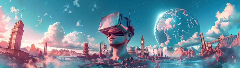 Poster - Young Adults Embrace Virtual Reality Innovation. Exploring Futuristic Entertainment Together. An Indoors Experience with VR
