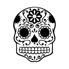 These are several skull-shaped vectors that have unique characteristics. Very suitable for posters for the Cinco de Mayo festival in Mexico. I deliberately made it black and white so you can easily.