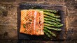Rustic Roasted Salmon and Asparagus Platter