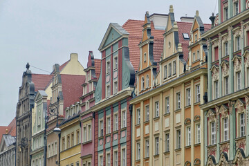 Naklejka na meble Historical merchant‘s houses in central Wroclaw, Poland