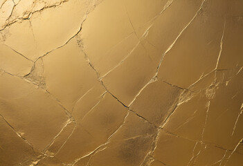 Wall Mural - Scratched gold-colored cement walls