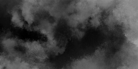 Wall Mural - Abstract gray grunge smoke texture dark sky black night cloud smoke overlays background. Vignette texture in black and white color seamless grunge paper white black dramatic smoke smoky illustration.