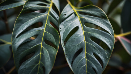 Wall Mural - Detailed eucalyptus leaf texture with a refreshing and invigorating design.