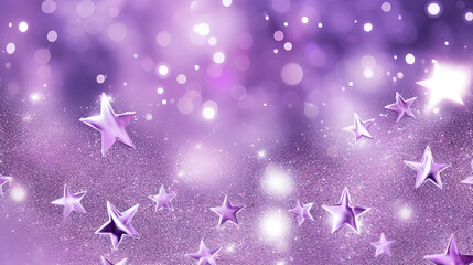 Poster - Abstract shiny background with blue glitter. Scattered confetti sparkles with light blue pastel color.