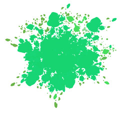 Sticker - green splashes