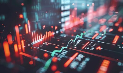 Finance and Money Transaction Technology Concept. Icon Graphic interface showing fintech trade exchange, profit statistics analysis and market analyst service in modern computer application.