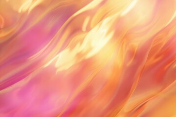 Poster - A soft focus image of a pink and yellow background. Ideal for adding a dreamy touch to designs