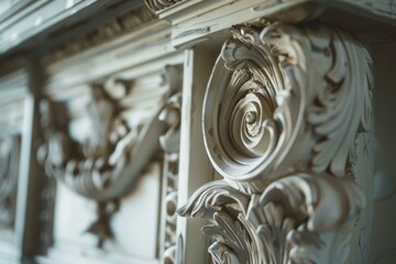 Aufkleber - Close up of a decorative piece of furniture, perfect for interior design projects
