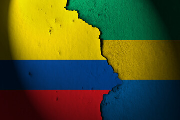 Wall Mural - Relations between colombia and gabon