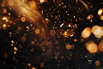 Poster - A close up view of a bunch of lights. Perfect for illustrating creativity and ideas