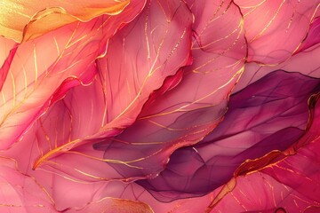 Poster - Close up of pink and purple fabric, suitable for textile backgrounds