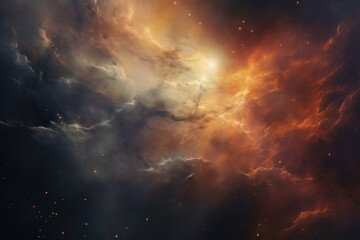 Aufkleber - A stunning view of clouds and stars in space. Perfect for sci-fi and fantasy themed projects