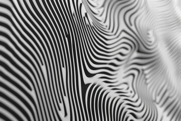 Poster - Detailed black and white zebra stripes pattern, suitable for backgrounds or texture use
