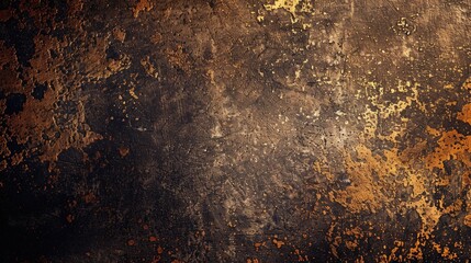 Poster - A close up of a rusted wall with a clock, suitable for time-related concepts