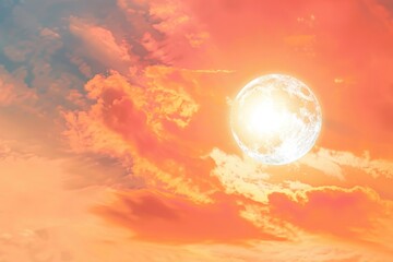Poster - Sun shining through clouds, suitable for various concepts