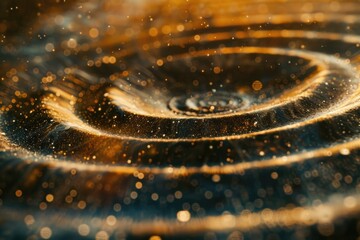 Poster - A close up of a circular object with a blurry background. Suitable for various design projects