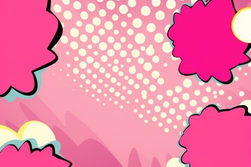 Poster - A pink background filled with bubbles. Perfect for adding a fun and playful touch to any design