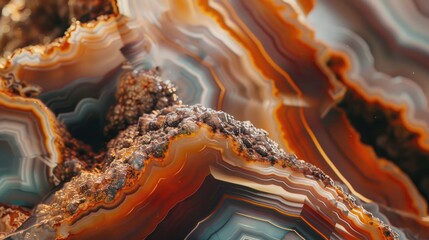 Aufkleber - Detailed view of a large rock, perfect for geological projects
