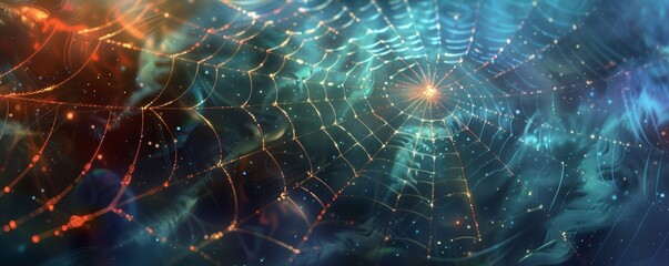 cosmic web in a scarlet universe