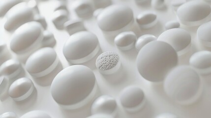 Poster - Close-up of eggs on a table, versatile image for various projects