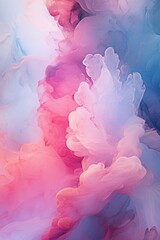 Poster - Close up of a pink and blue cloud, suitable for various design projects