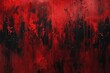 Spooky black and red horror background with brush strokes