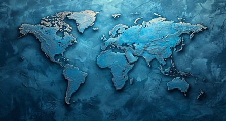 3d world map illustration