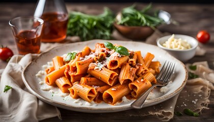 Wall Mural - Rigatoni with Easy Vodka Sauce
