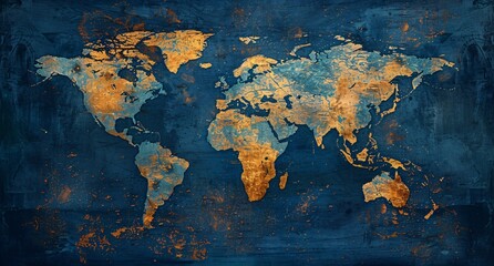 3d world map illustration