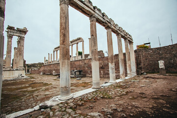 Wall Mural - Pergamon Ancient City view in Bergama Town of Izmir, Turkey