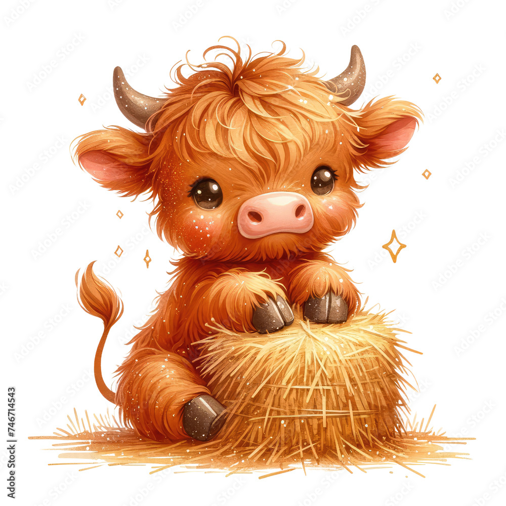 Baby Highland Cow - Adorable Calf on Farm | Cute Animal Photography
Highland Calf - Sweet Baby Cow Portrait | Rural Farm Animal Image
Baby Highland Cow in Nature - Furry Calf on Countryside Farm