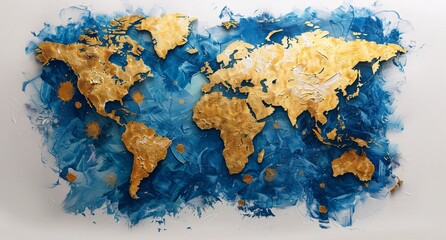 3d world map illustration