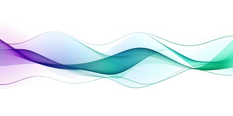 Abstract blue purple gradient flowing wave lines on white background. Modern colorful wavy lines pattern design element. Suit for poster, website, banner, presentation, cover, brochure, flyer, header
