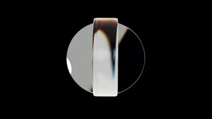 Poster - glossy dispersion circles. computer generated 3d render