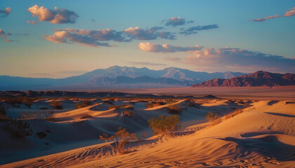 Wall Mural - Nevada Mojave Desert, southern nevada, road in the desert, american desert, desert landscape, emty desert