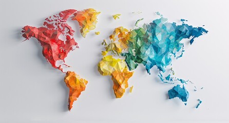 3d world map illustration