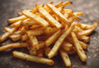 © FrameFinesse - Tasty potato fries pile Fast food concept French fries Unhealthy food